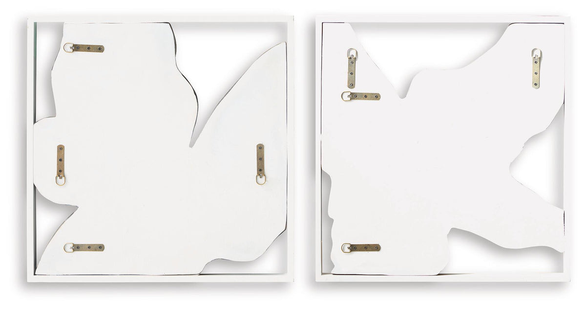 Landley Wall Decor Set (Set of 2) Brown / White, gallery image 4
