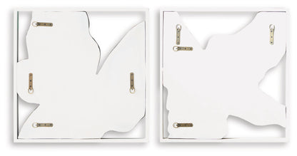 Landley Wall Decor Set (Set of 2) Brown / White, gallery image 4