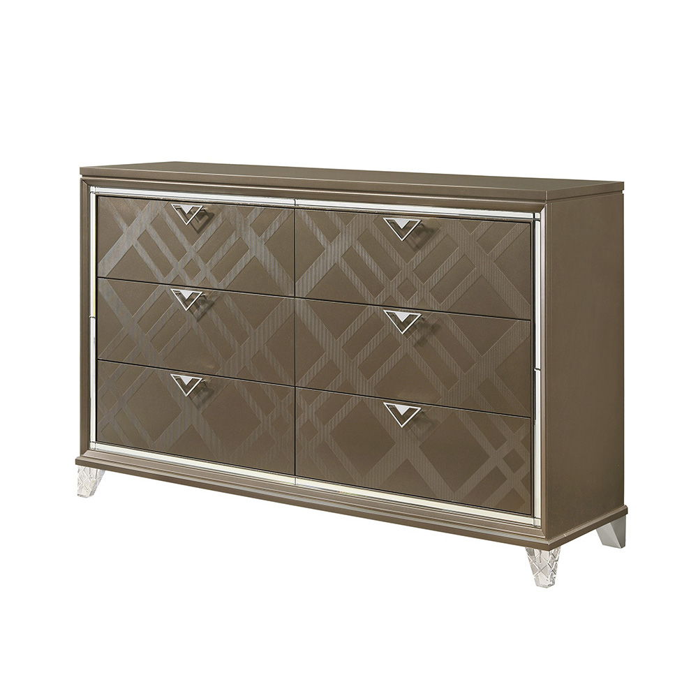 Skylar - Dresser, alternate view 2 with metal