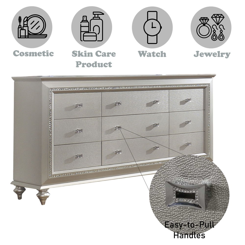 Kaitlyn - Dresser, alternate view 9 with metal