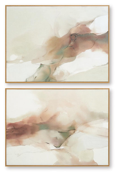 Brettwarth Wall Art Set (Set of 2) Green / Blue / Yellow, gallery image 3
