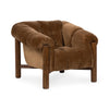Sansa - Upholstered Accent Chair, product view with wood construction