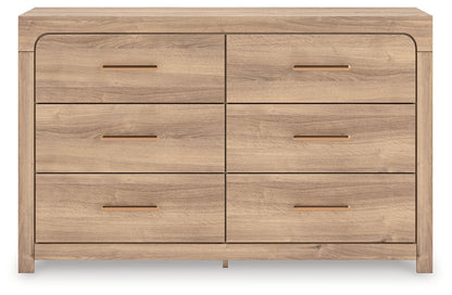 Kinlanni - Six Drawer Dresser, alternate view 6 with wood construction