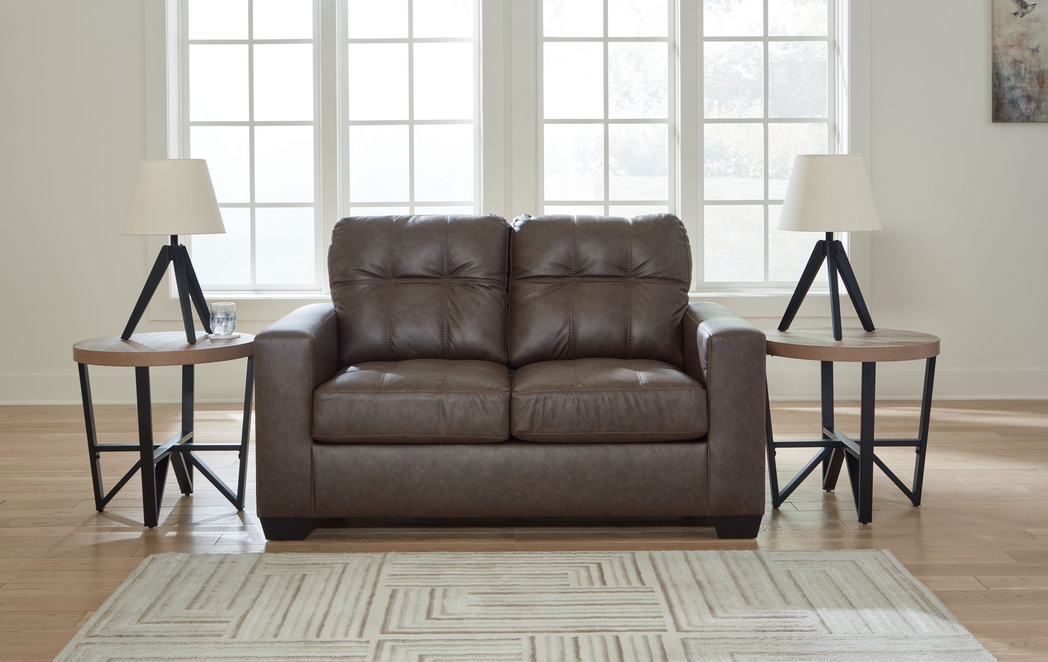 Barlin Mills - Living Room Set, alternate view 9 with faux leather