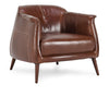 Martel - Club Chair, product view with top-grain leather
