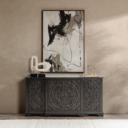 Harmony - Breakfront Sideboard, alternate view 4 with wood construction