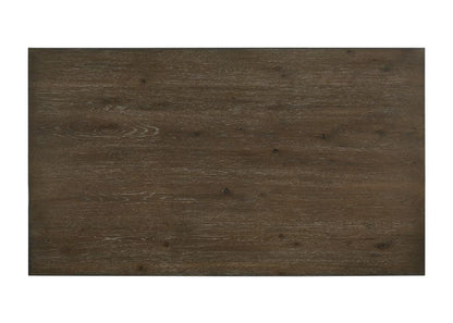 Farren - Dining Table - Weathered Oak, alternate view 3 with wood construction