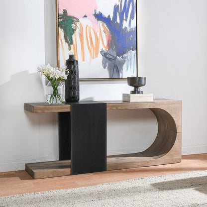 Danica - Console Table, alternate view 4 with wood construction
