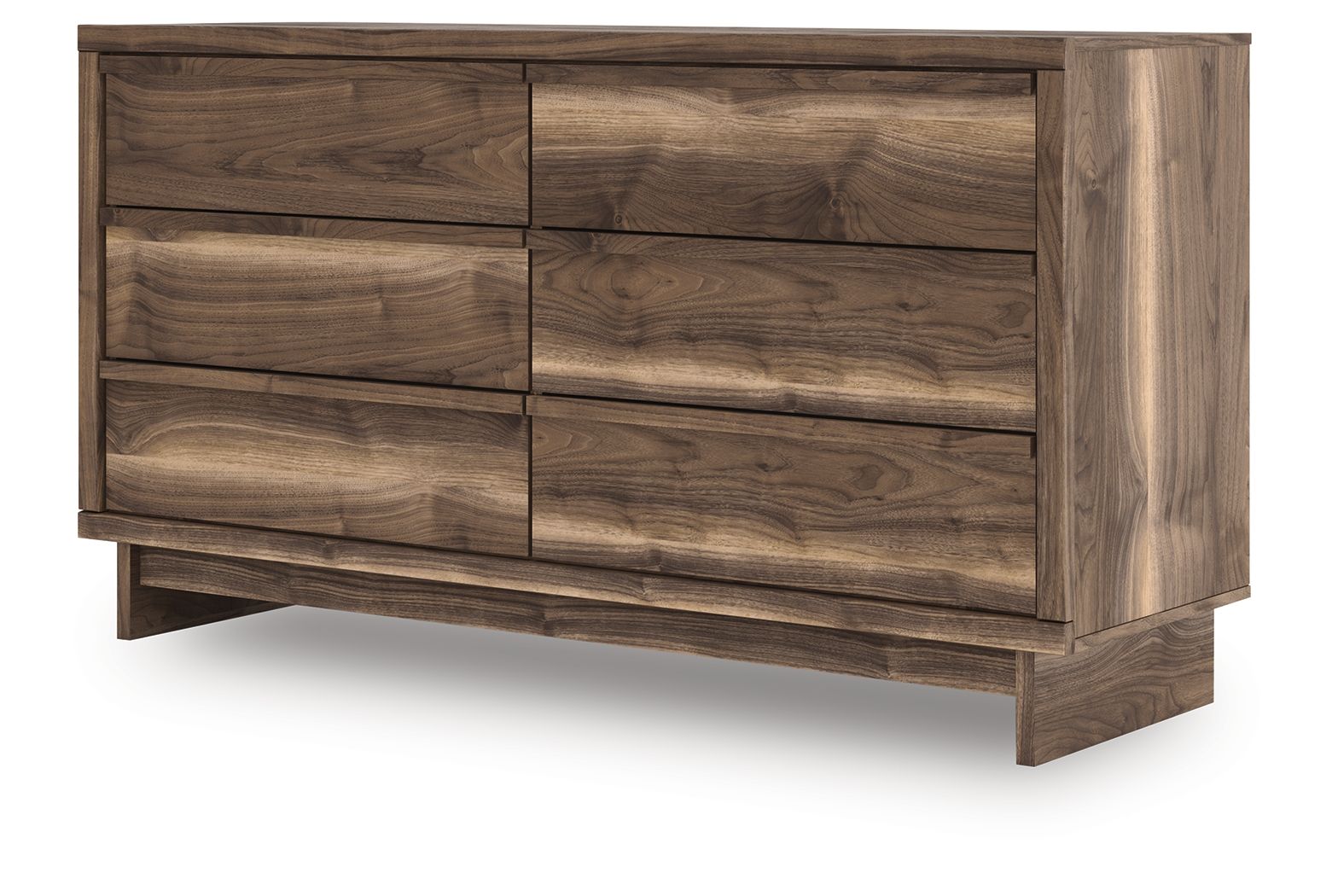 Chirason - Six Drawer Dresser - Brown, alternate view 5 with linen fabric