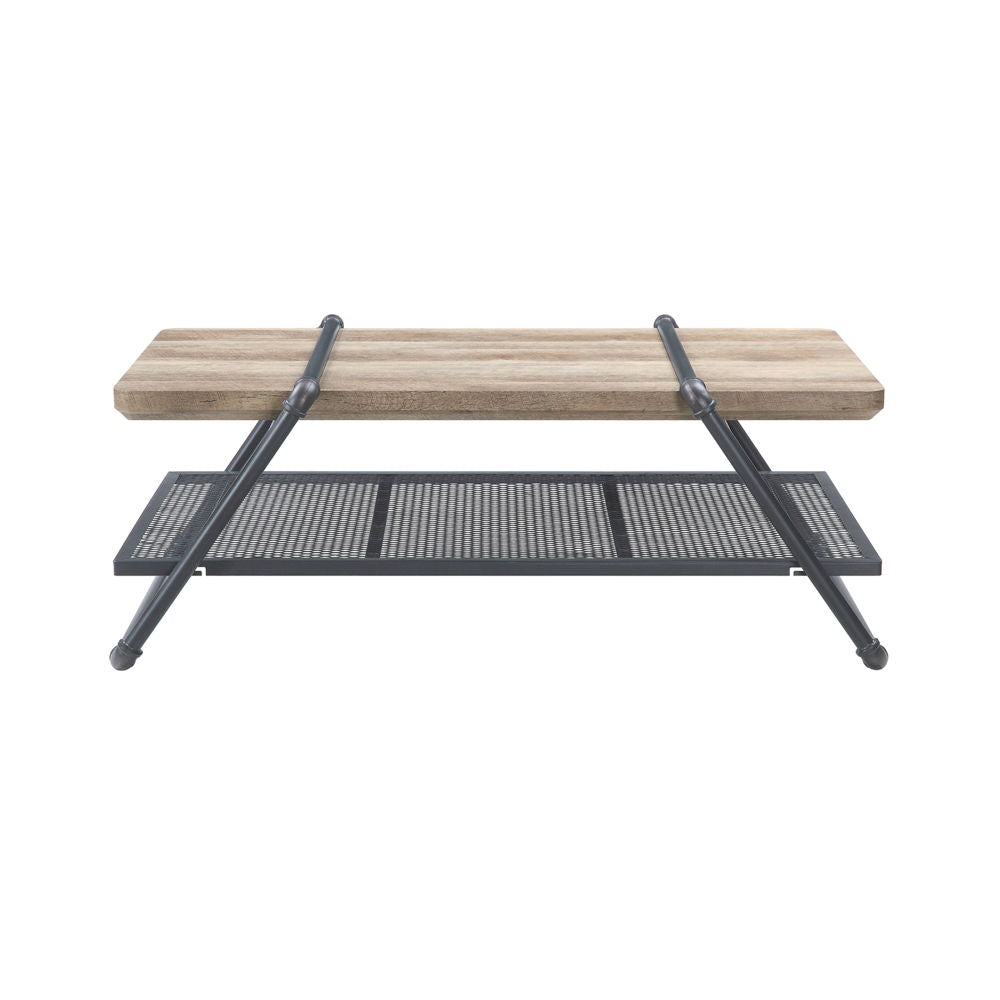 Brantley - Coffee Table - Oak & Sandy Gray, alternate view 4 with wood construction