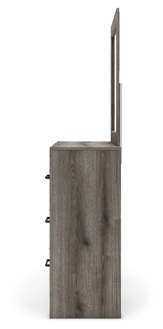 Graystorm - Six Drawer Dresser, alternate view 6 with linen fabric