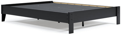 Finch - Platform Bed, alternate view 4 with wood construction