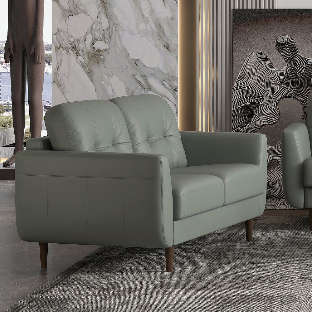 Radwan - Loveseat, alternate view 6 with leather upholstery