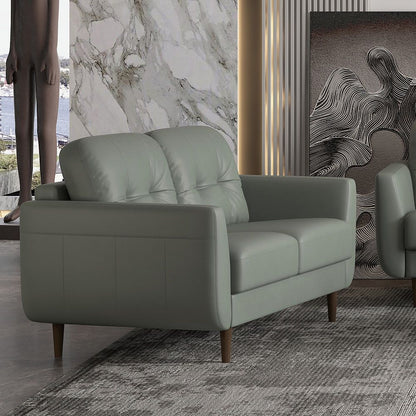 Radwan - Loveseat, alternate view 6 with leather upholstery