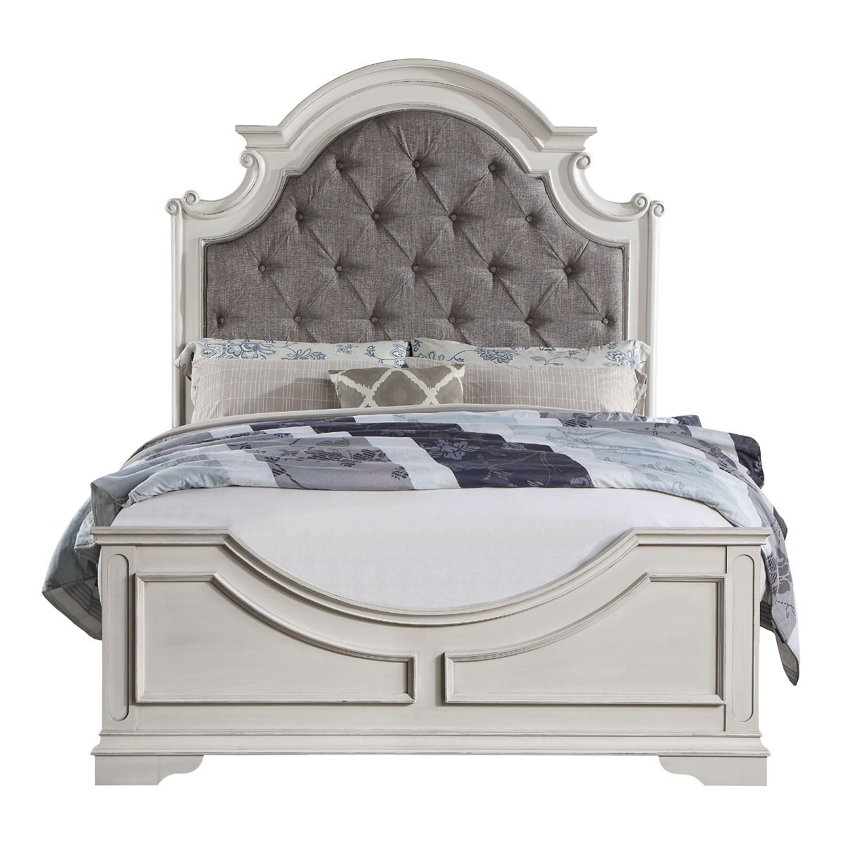 Florian - Bed, alternate view 5 with leather upholstery