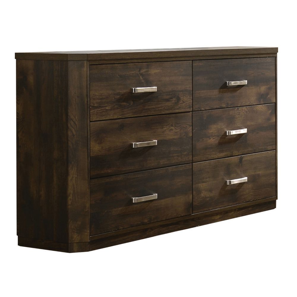 Elettra - Dresser - Rustic Walnut, product view with wood construction