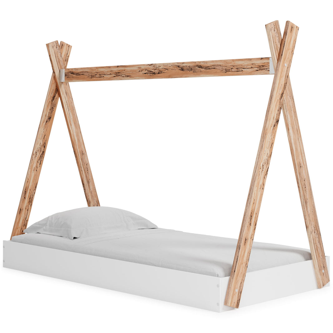 Piperton - Complete Bed In Box, product view with wood construction