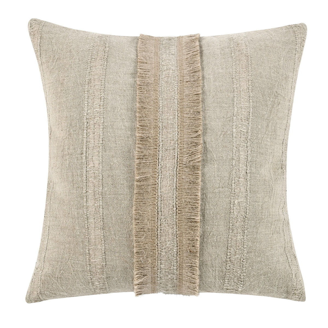 Valley - Pillow - Natural, product view with linen fabric