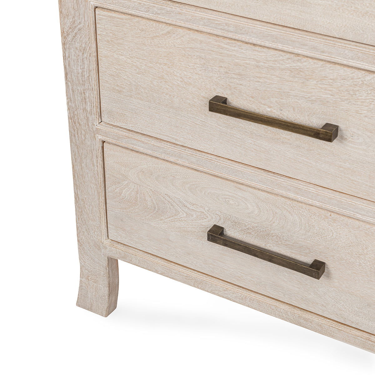 Westmont - 9 Drawers Dresser - Creamwood, alternate view 3 with metal