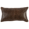 Soco Leather - SLD Parsons Pillow, alternate view 2 with genuine leather