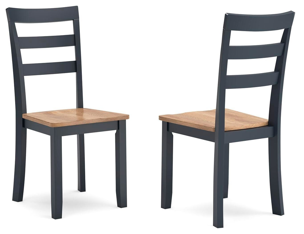 Gesthaven - Dining Room Side Chair (Set of 2), alternate view 2 with wood construction