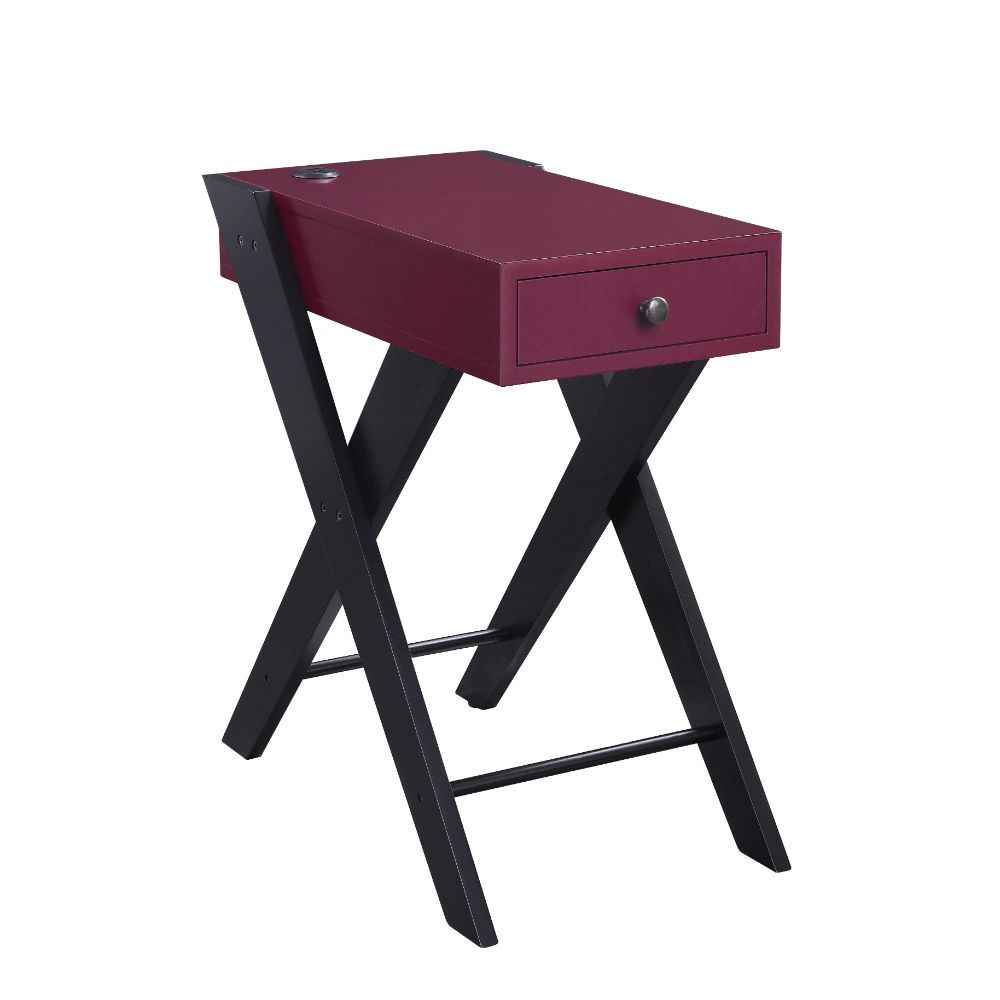 Fierce - Accent Table (USB Charging Dock), product view with wood construction
