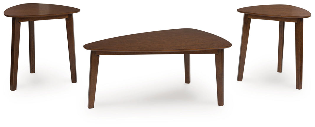 Lyncott - Occasional Wood Table Set (Set of 3) - Brown, product view