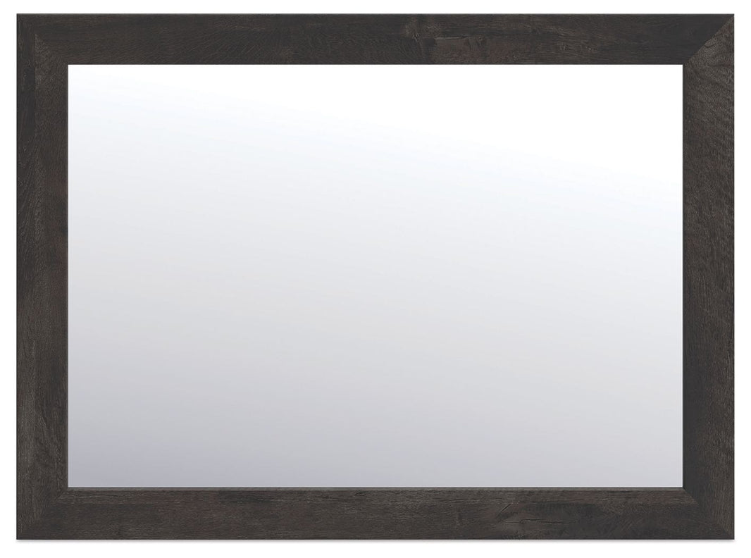 Hollivern - Bedroom Mirror - Dark Gray, alternate view 2 with engineered wood