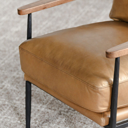 Christopher - Club Chair, alternate view 8 with top-grain leather