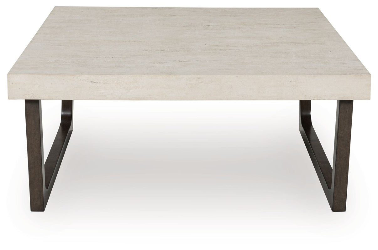 Westenfort - Occasional Table Set (Set of 2) - Espresso / Gray, alternate view 3 with wood construction