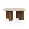 Idella - Travertine Round Table, product view