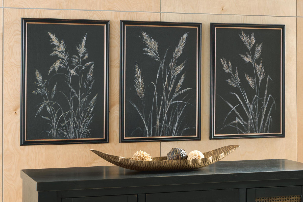 Janisburg Wall Art Set (Set of 3) Black / White / Brown, gallery image 3