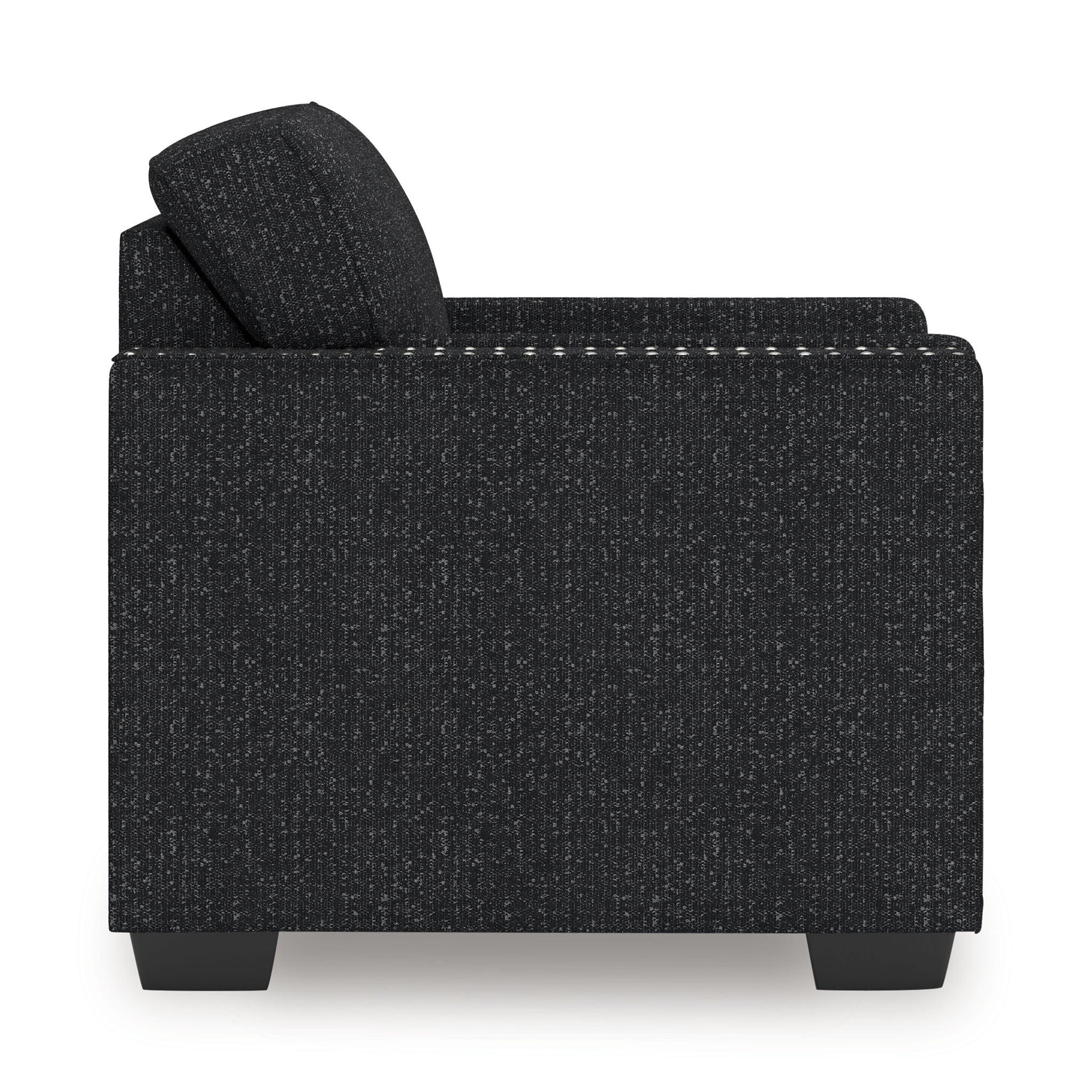 Jasmine Peaks - Chair - Coal, alternate view 4 with polyester fabric