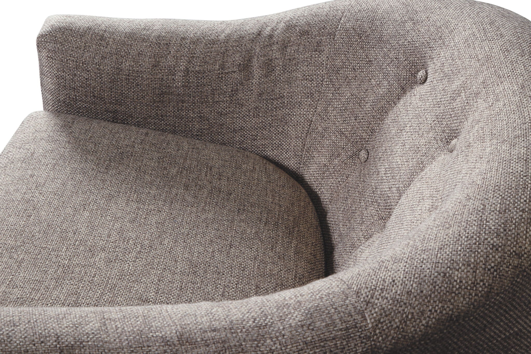Upshur - Swivel Glider Accent Chair - Taupe, alternate view 2 with polyester fabric