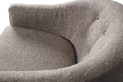 Upshur - Swivel Glider Accent Chair - Taupe, alternate view 2 with polyester fabric