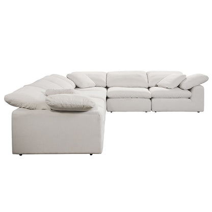 Naveen - Modular Armless Chair, alternate view 6 with linen fabric