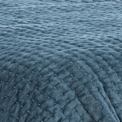 Bari - Velvet Sham - Stone Blue