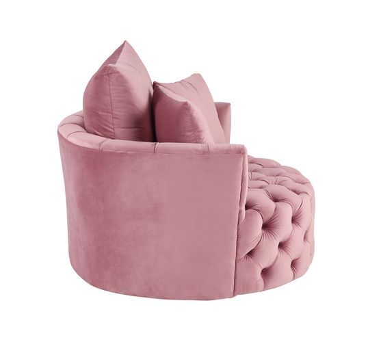 Zunyas - Accent Chair w/Swivel, alternate view 11 with velvet upholstery