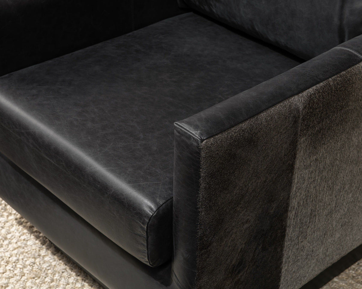 Lathe - Leather/Hide Accent Chair, alternate view 9