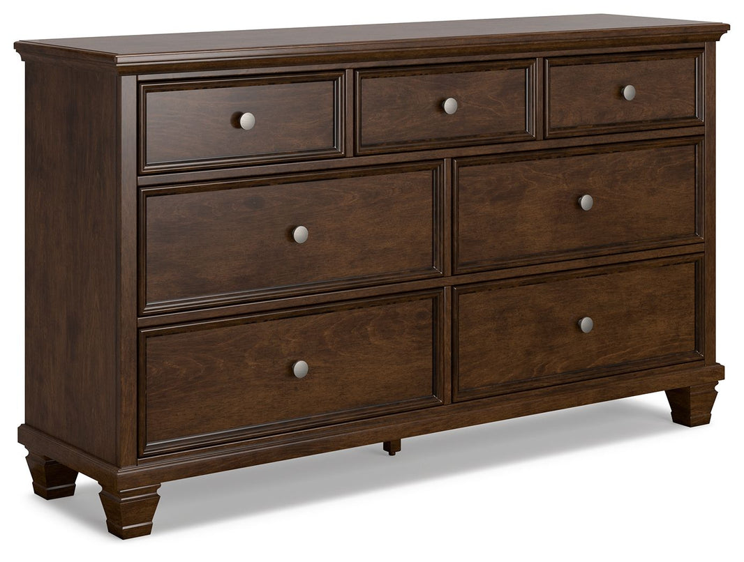 Danabrin - Dresser - Brown, product view with wood construction