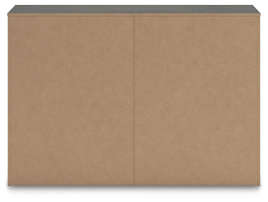 Fraluna - Six Drawer Dresser - Charcoal, alternate view 2 with linen fabric