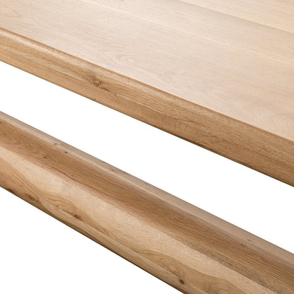 Foundation - Gathering Table - Light Oak, alternate view 4 with wood construction