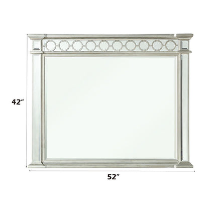 Varian - Mirror - Mirrored, alternate view 5 with wood construction