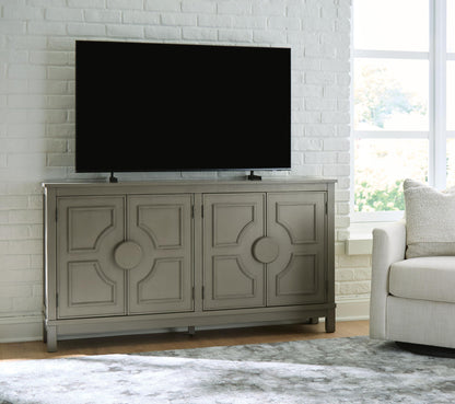 Darlock Accent Cabinet Warm Gray, gallery image 4