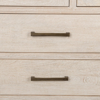 Westmont - 9 Drawers Dresser - Creamwood, alternate view 4 with metal