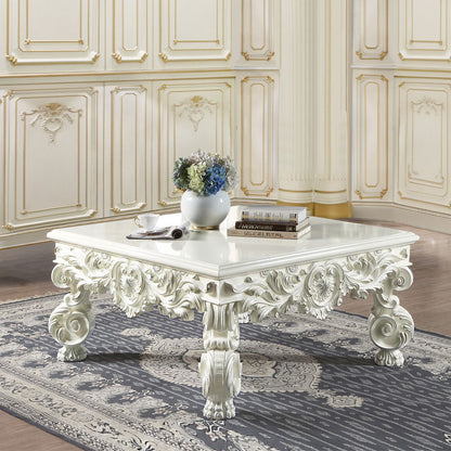 Adara - Coffee Table - Antique White, alternate view 4 with wood construction
