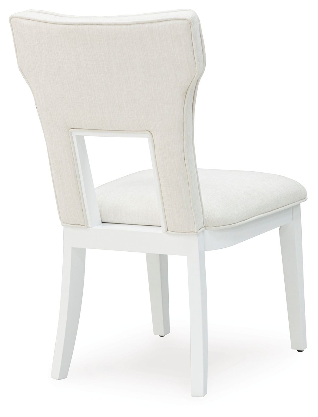 Chalanna - Dining Upholstered Side Chair (Set of 2) - White, alternate view 4 with polyester fabric