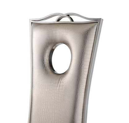 Cyrene - Glam - Side Chair, alternate view 6 with leather upholstery