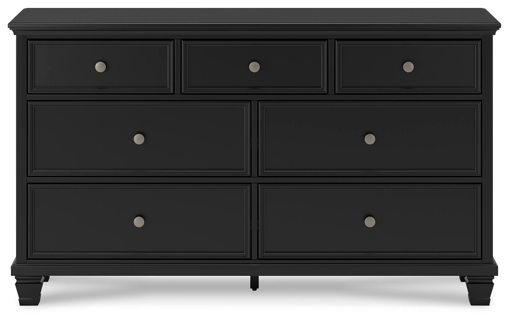 Lanolee - Dresser - Black, alternate view 6 with wood construction