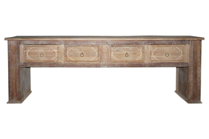 Qena - 4 Drawer Console Table - Butterwood Blend, product view